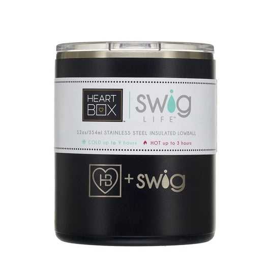 12 oz. HeartBox x Swig Life Stainless Steel Insulated Lowball | Build-A-Bear® - US 9060