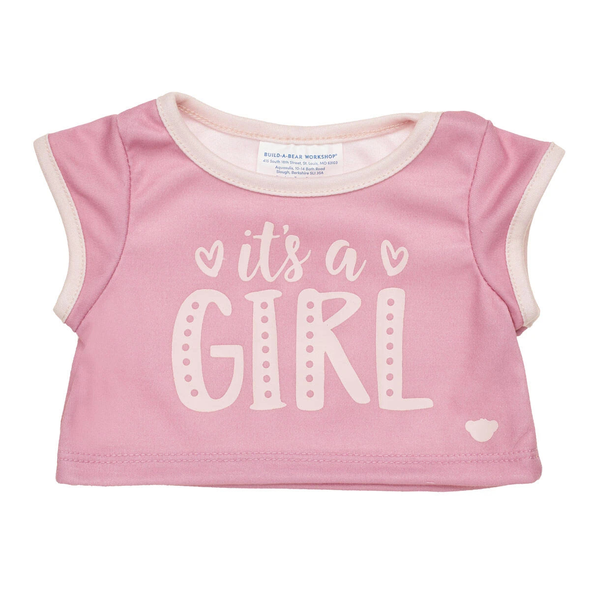 Baby Pink Teddy Bear "It's a Girl" Gift Set | Build-A-Bear® - US 7712
