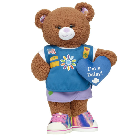 Girl Scout "I'm a Daisy" Heart Wristie for Stuffed Animals | Build-A-Bear® - US 3407