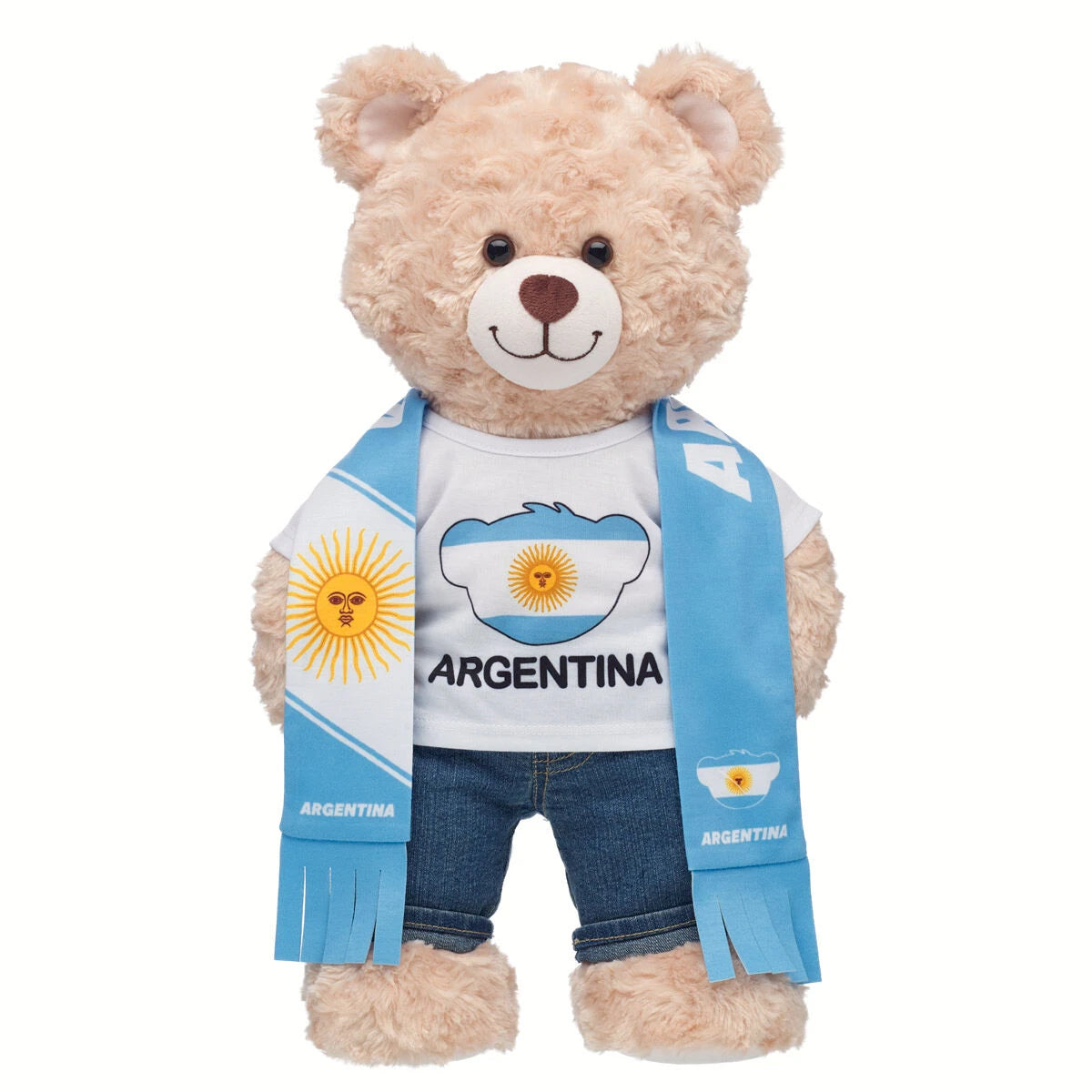 Argentina Scarf & T-Shirt Set | Build-A-Bear - US 1491
