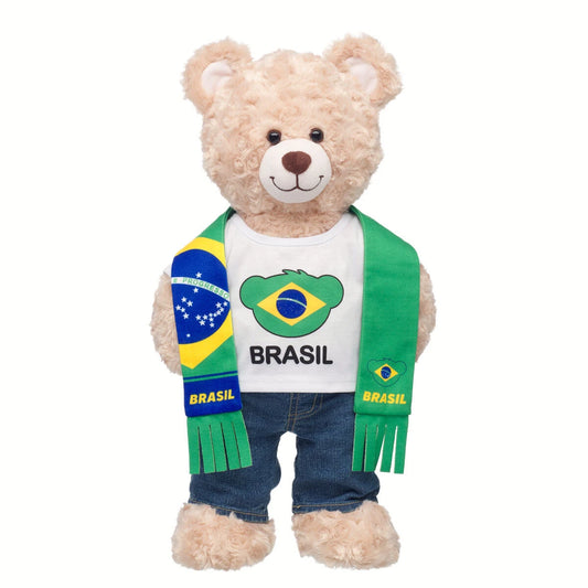 Brazil Scarf & T-Shirt Set | Build-A-Bear - US 5189