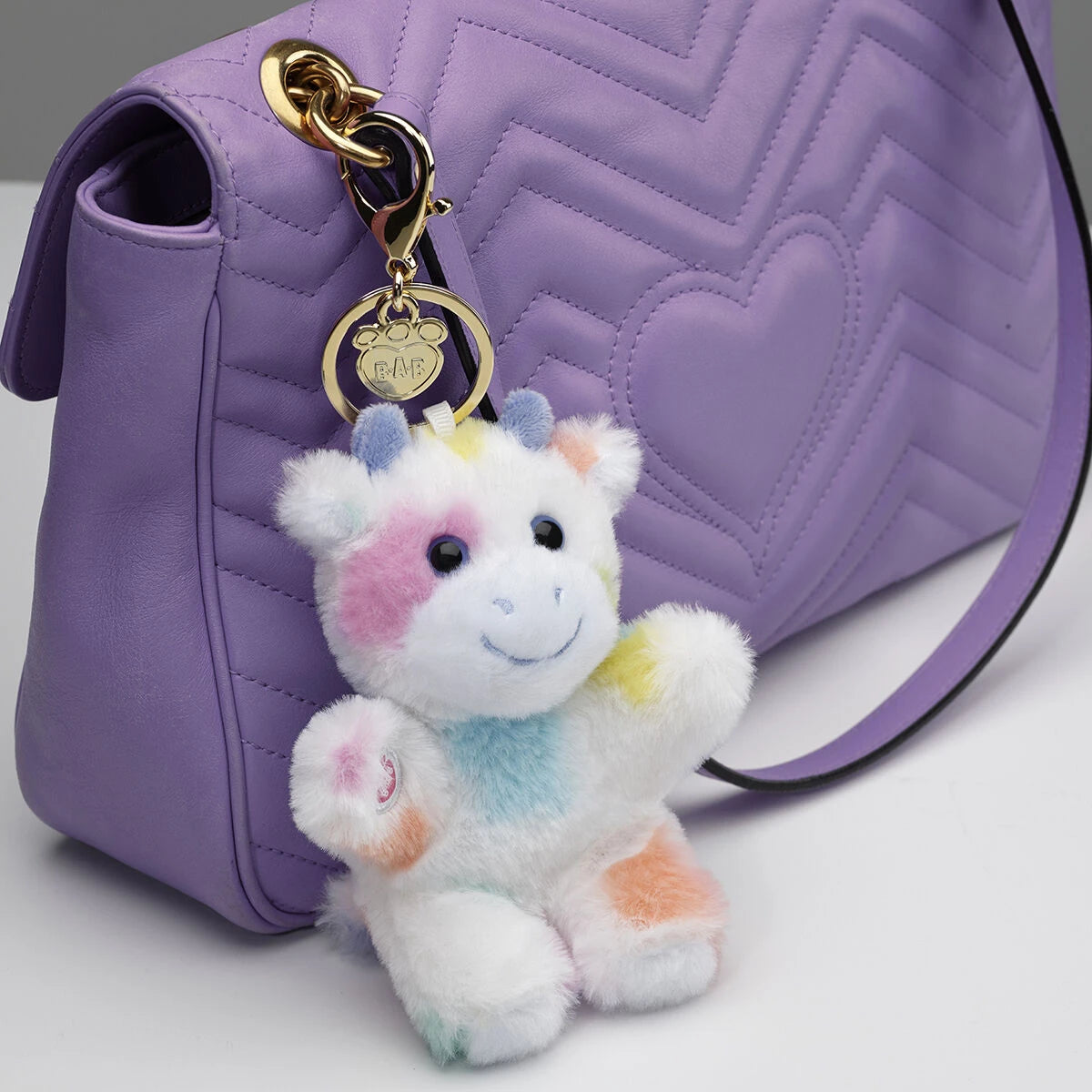 Colorful Splatter Cow Plush Bag Charm | Build-A-Bear - US 8456