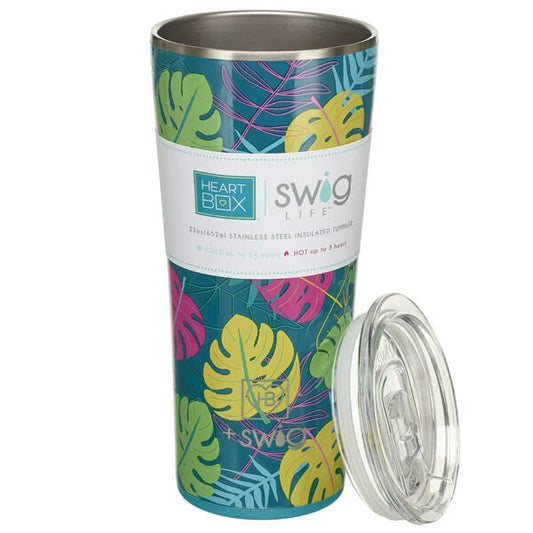 22 oz. Swig Life Palm Leaf Insulated Tumbler | Build-A-Bear® - US 3979