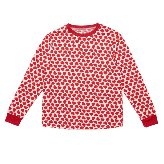 Build-A-Bear Pajama Shop™ Red Hearts PJ Top - Adult - US 5075