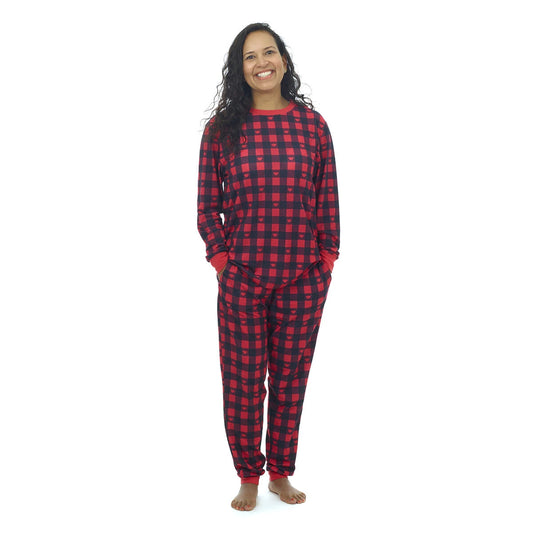 Build-A-Bear Pajama Shop™ Buffalo Check Top - Adult - US 8844
