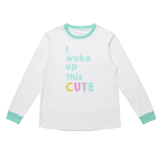 Build-A-Bear Pajama Shop™ "I Woke Up This Cute" PJ Top - Adult - US 6032