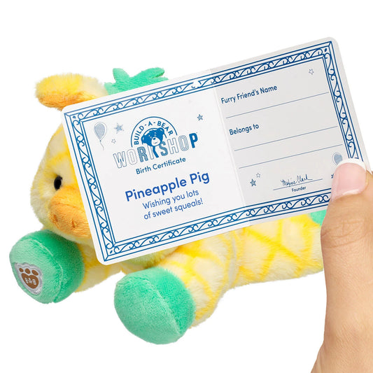 Build-A-Bear Mini Beans Pineapple Pig Stuffed Animal | BAB - US 6229