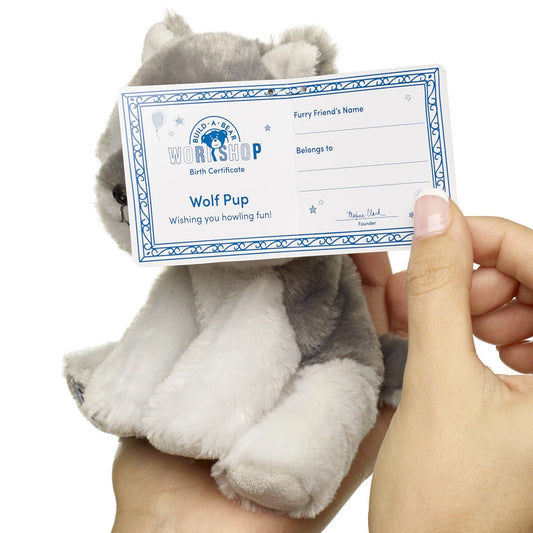 Build-A-Bear Mini Beans Wolf Pup Stuffed Animal | Build-A-Bear® - US 3988