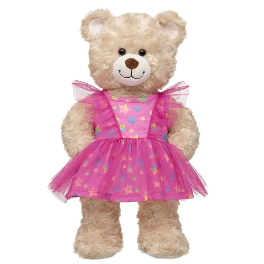 Pink Stars Tulle Sleeve Dress for Plush Toys | Build-A-Bear® - US 1096