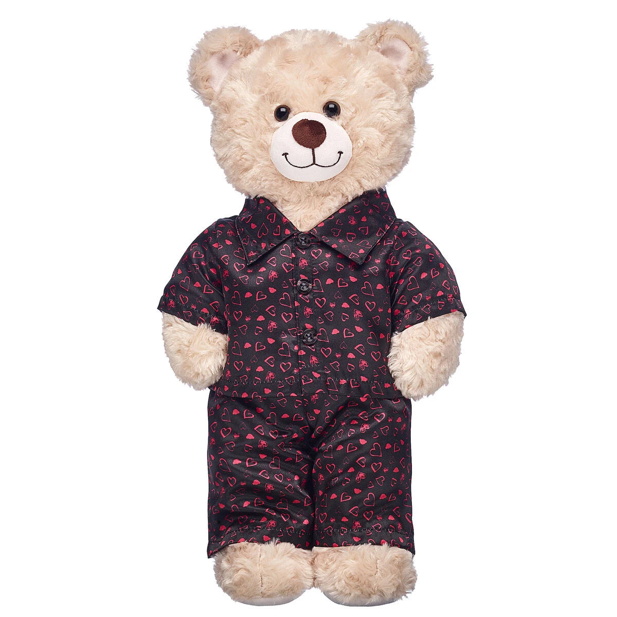 Black Heart Satin Pajamas for Stuffed Animals | Build-A-Bear® - US 1695
