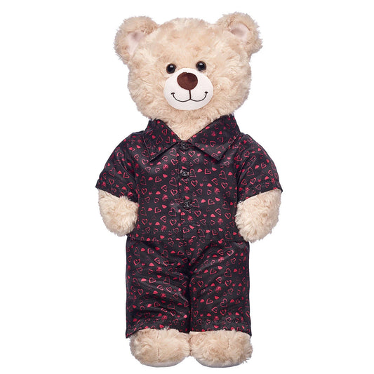 Black Heart Satin Pajamas for Stuffed Animals | Build-A-Bear® - US 1695