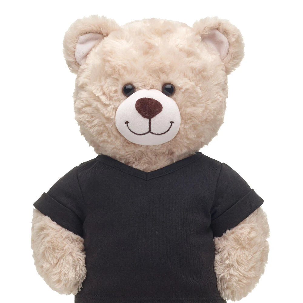 Online Exclusive Black V-Neck T-Shirt | Build-A-Bear - US 2221