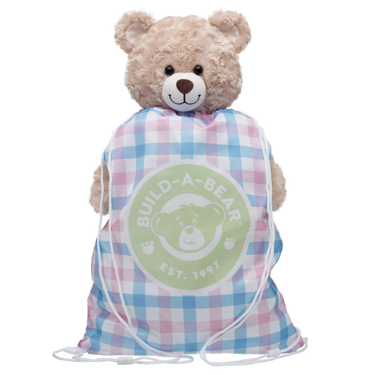 Spring Gingham Toy Bear Carrier | Build-A-Bear - US 2733