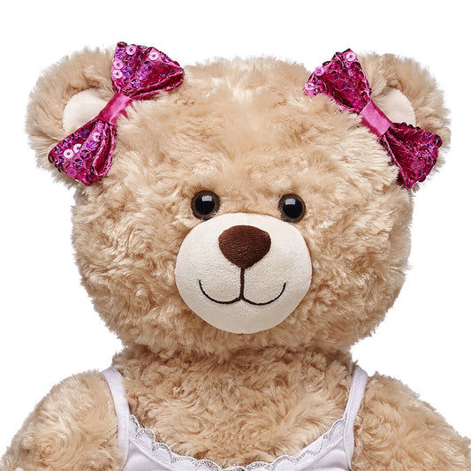 Fuchsia Sequin Bows 2 pc. for Stuffed Animals | Build-A-Bear® - US 4929