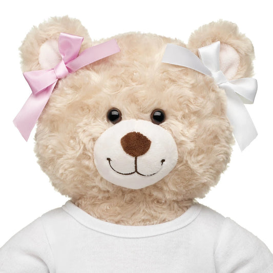 Pink & White Ribbon Bows 4 pc for Plush Toys | Build-A-Bear® - US 5367