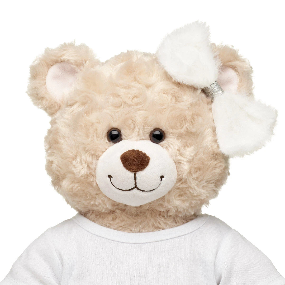 Fuzzy White Bow for Stuffed Animals | Build-A-Bear Workshop® - US 9651