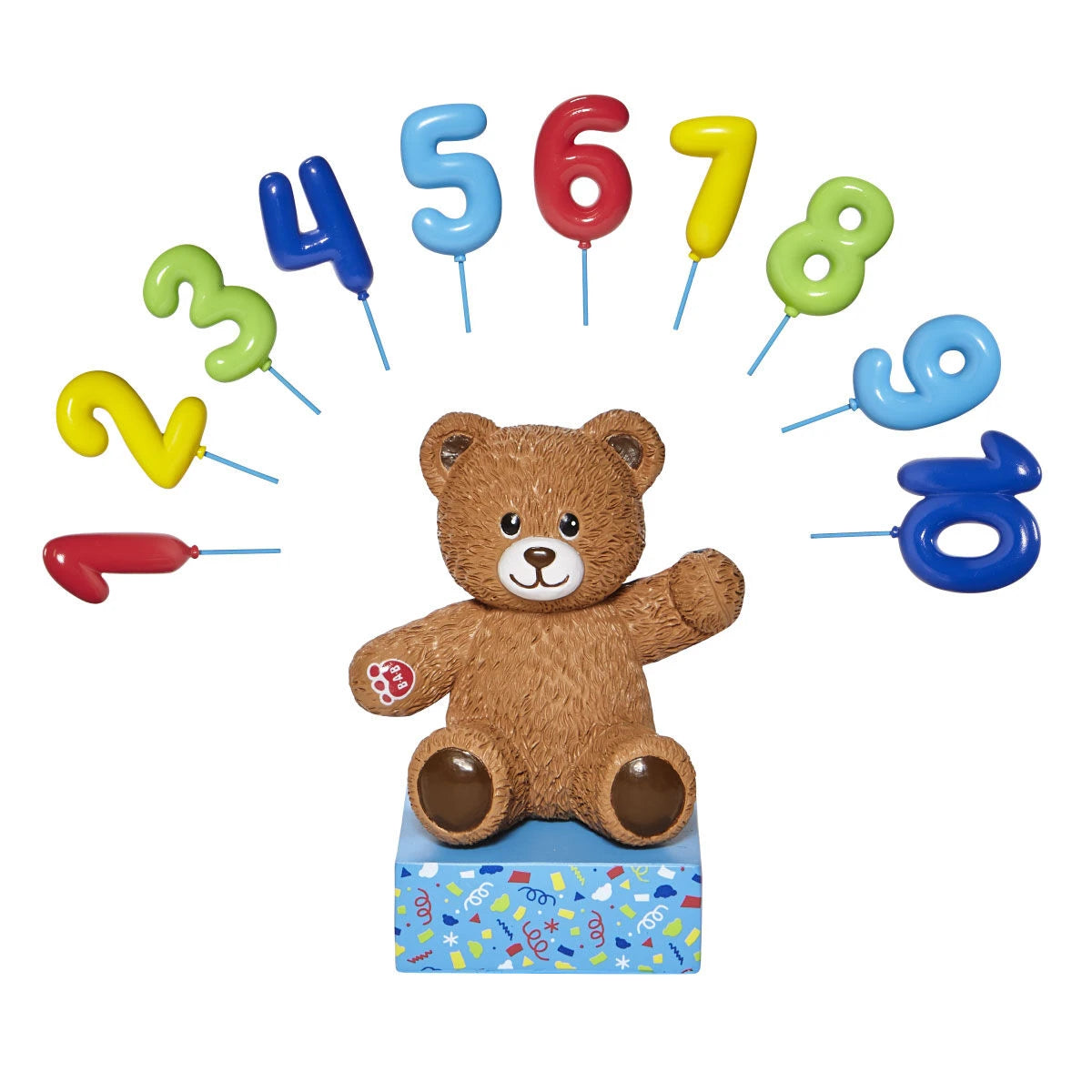 Build-A-Bear® Brown Bear Base with CeleBEARate Balloon Inserts (1-10) - US 6591