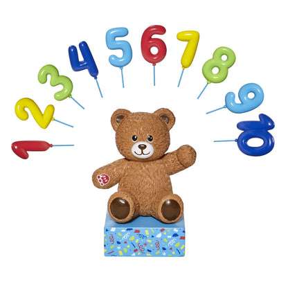 Build-A-Bear® Brown Bear Base with CeleBEARate Balloon Inserts (1-10) - US 4552