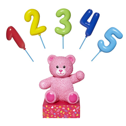 Build-A-Bear® Pink Bear Base with CeleBEARate Balloon Inserts (1-5) - US 9066