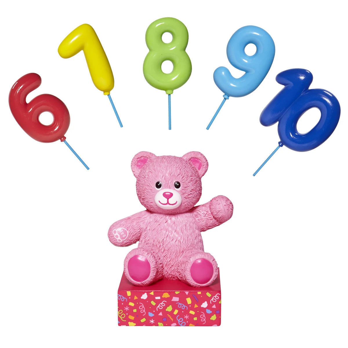 Build-A-Bear® Pink Bear Base with CeleBEARate Balloon Inserts (6-10) - US 5157