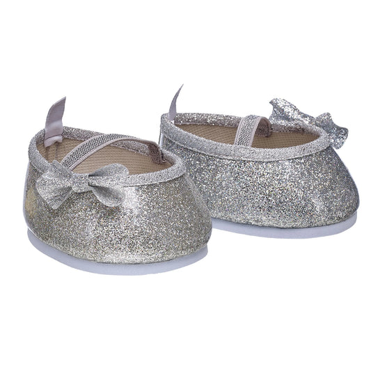 Silver Sparkle Bow Flats for Stuffed Animals | Build-A-Bear® - US 8191