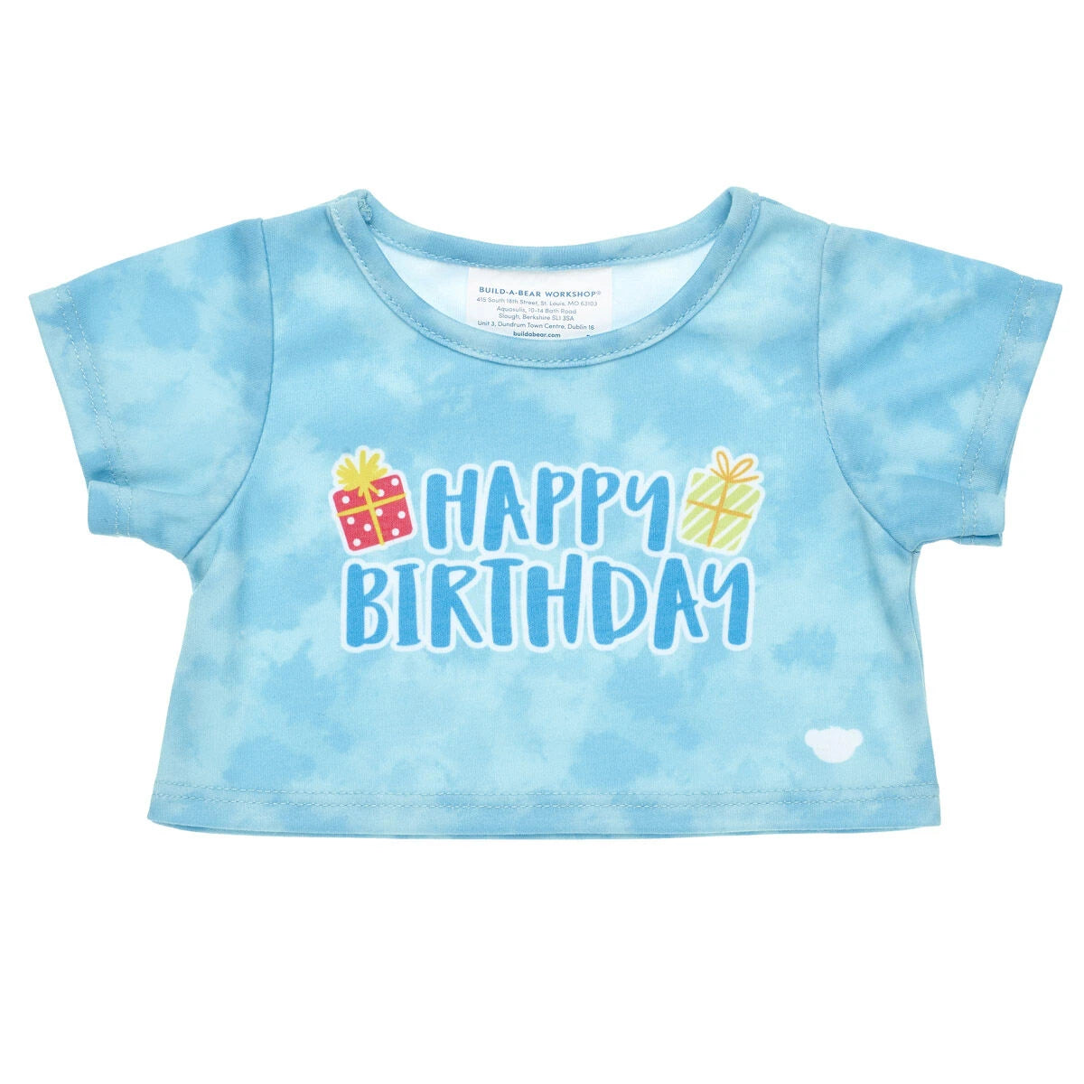 Blue Tie-Dye Birthday T-Shirt for Plush Toys | Build-A-Bear® - US 2549