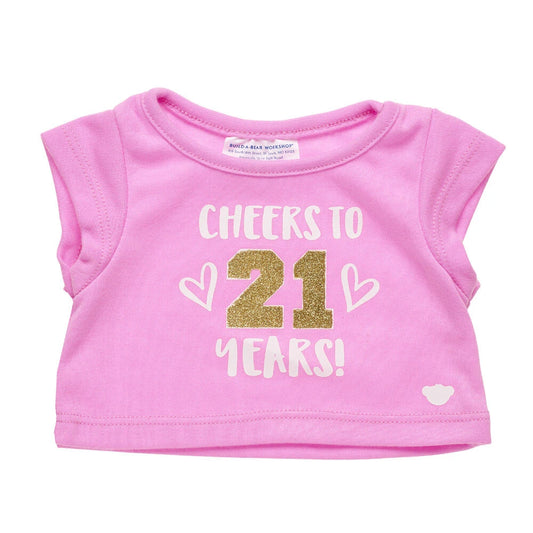Online Exclusive Cheers to 21 Years T-Shirt | Shop at Build-A-Bear® - US 7416