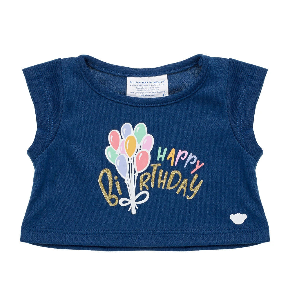 Birthday Balloons T-Shirt for Stuffed Animals | Build-A-Bear® - US 7404
