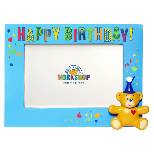 Build-A-Bear® Happy BEARthday! Blue Photo Frame - US 9389