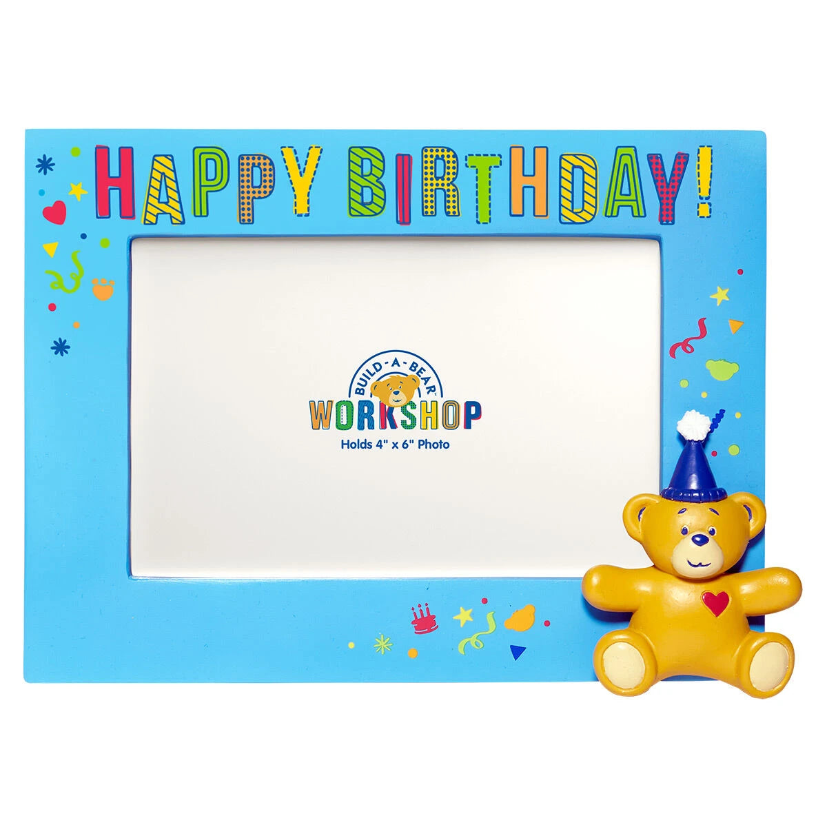 Build-A-Bear® Happy BEARthday! Blue Photo Frame - US 7009
