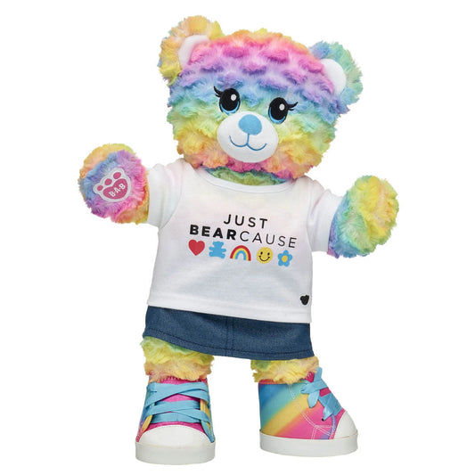 Rainbow Party Teddy Bear "Just Bearcause" Gift Set | Build-A-Bear® - US 1219