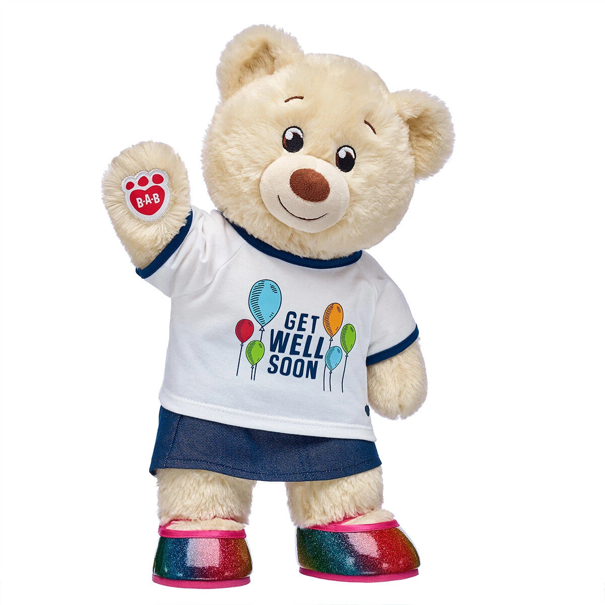 Cream Colored Teddy Bear Get Well Soon Gift Set | Build-A-Bear® - US 9505