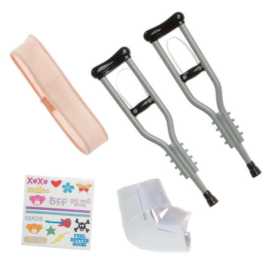Silver Crutches Set 5 pc. for Stuffed Animals | Build-A-Bear® - US 3533