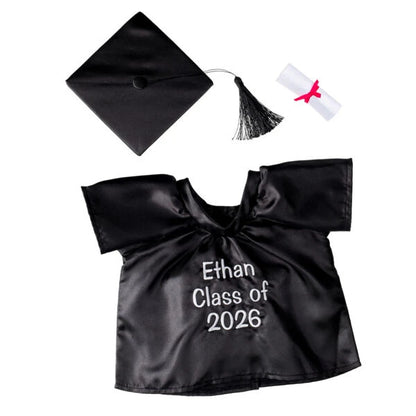 Personalized Embroidered Black Graduation Set | Build A Bear - US 7635