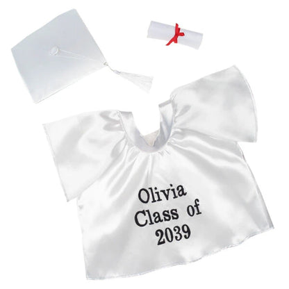 Personalized Embroidered White Graduation Set | Build A Bear - US 6078