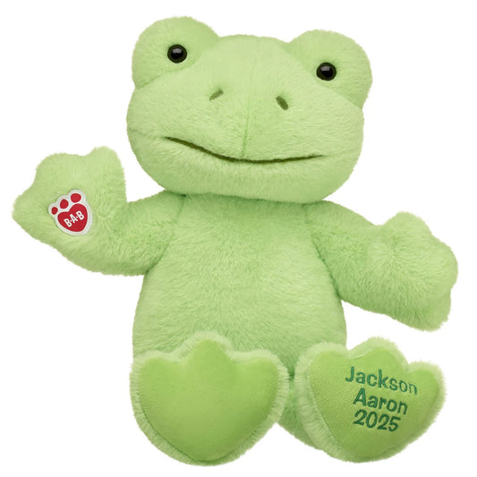 Personalized Embroidered Green Frog Plush Toy | Build-A-Bear® - US 1893