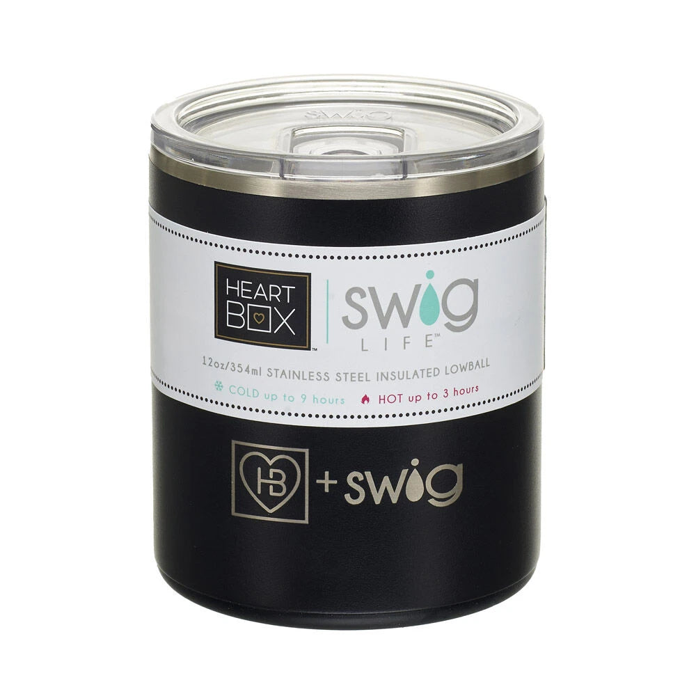 12 oz. HeartBox x Swig Life Stainless Steel Insulated Lowball | Build-A-Bear® - US 9060