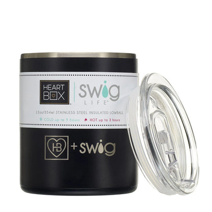 12 oz. HeartBox x Swig Life Stainless Steel Insulated Lowball | Build-A-Bear® - US 3973