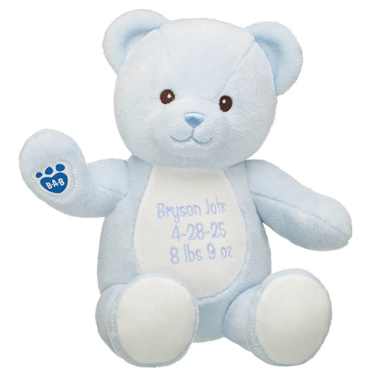 Embroidered Baby Blue Teddy Bear | Build-A-Bear® - US 7625