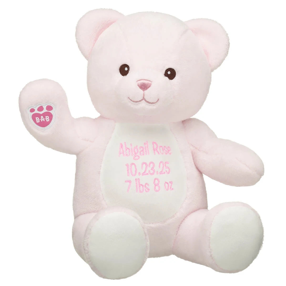 Embroidered Baby Pink Teddy Bear | Build-A-Bear® - US 9879