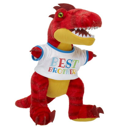 Red Raptor Stuffed Animal "Best Brother" Gift Set | Build-A-Bear® - US 6456
