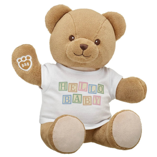 Baby Brown Teddy Bear "Hello Baby" Gift Set | Build-A-Bear® - US 2761