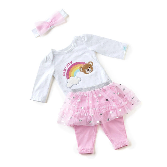 Pink Baby Tutu Outfit - Size 9 Months | Build-A-Bear® - US 4289