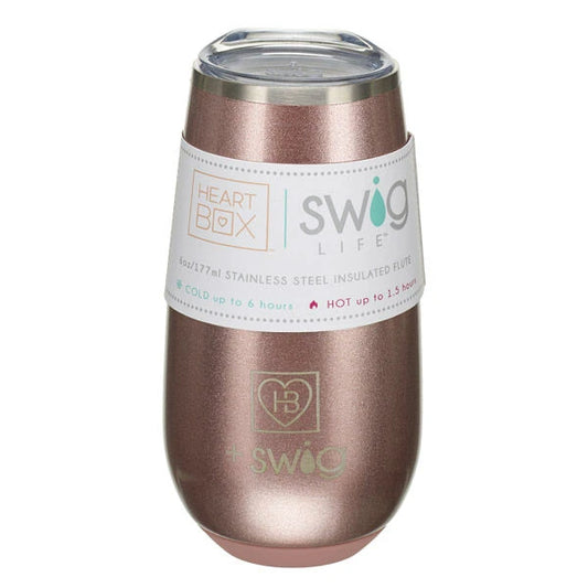 6 oz. HeartBox x Swig Life Stemless Flute | Build-A-Bear® - US 7590