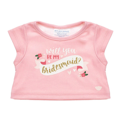 "Will You Be My Bridesmaid?" T-Shirt for Stuffed Animals | Build-A-Bear® - US 1479
