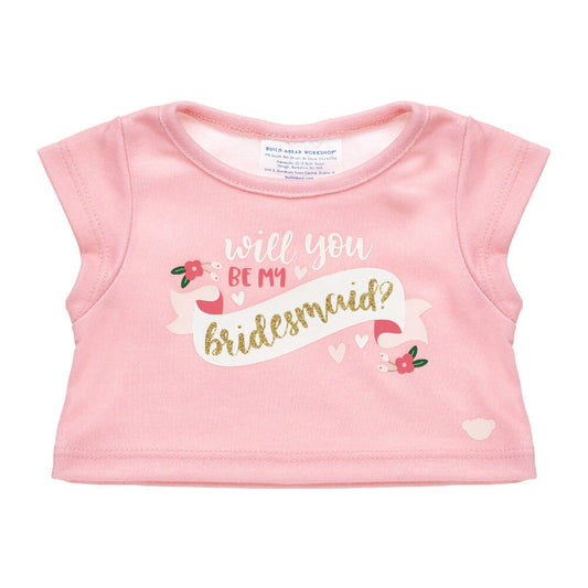 "Will You Be My Bridesmaid?" T-Shirt for Stuffed Animals | Build-A-Bear® - US 3622