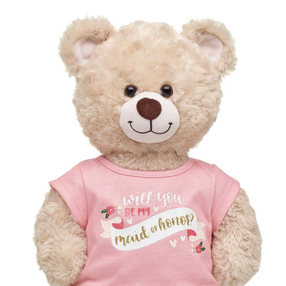 "Will You Be My Maid of Honor?" T-Shirt for Stuffed Animals | Build-A-Bear® - US 8285