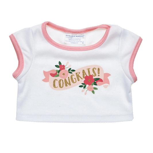 Floral Congrats T-Shirt for Stuffed Animals | Build-A-Bear® - US 2401