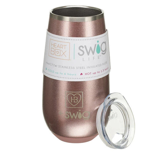 6 oz. HeartBox x Swig Life Stemless Flute | Build-A-Bear® - US 2841