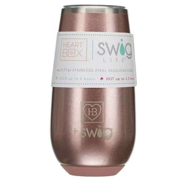 6 oz. HeartBox x Swig Life Stemless Flute | Build-A-Bear® - US 7590